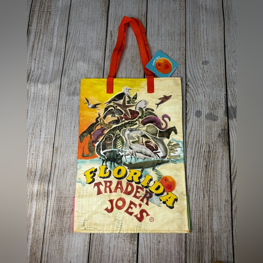 NWT Trader Joe's Florida Reusable Shopping Bag